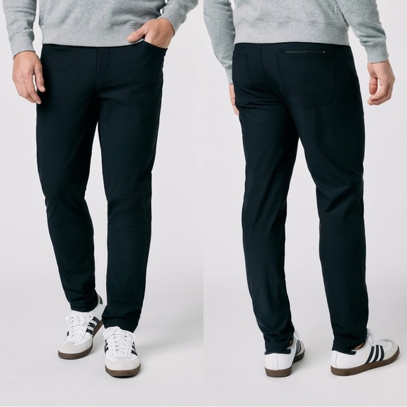 Vuori Men’s Meta Pants Athletic Slim Fit 32" Performance in Black Size 36 - Picture 1 of 14